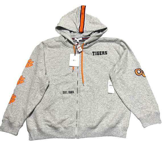Wear by Erin Andrews x NFL Tops - WEAR by Erin Andrews Clemson Tigers Womens XXL Full Zip Hoodie Gray Size 2XL NWT